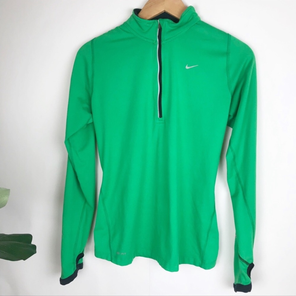 Nike | Dri-fit soft  green pull over jacket